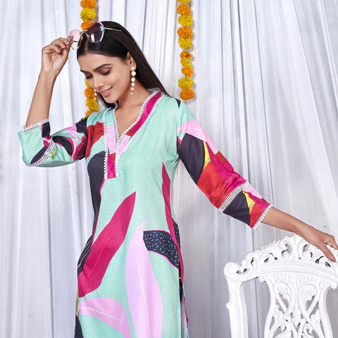 Elevate Your Style with Multi-Color Printed Co-Ord Sets