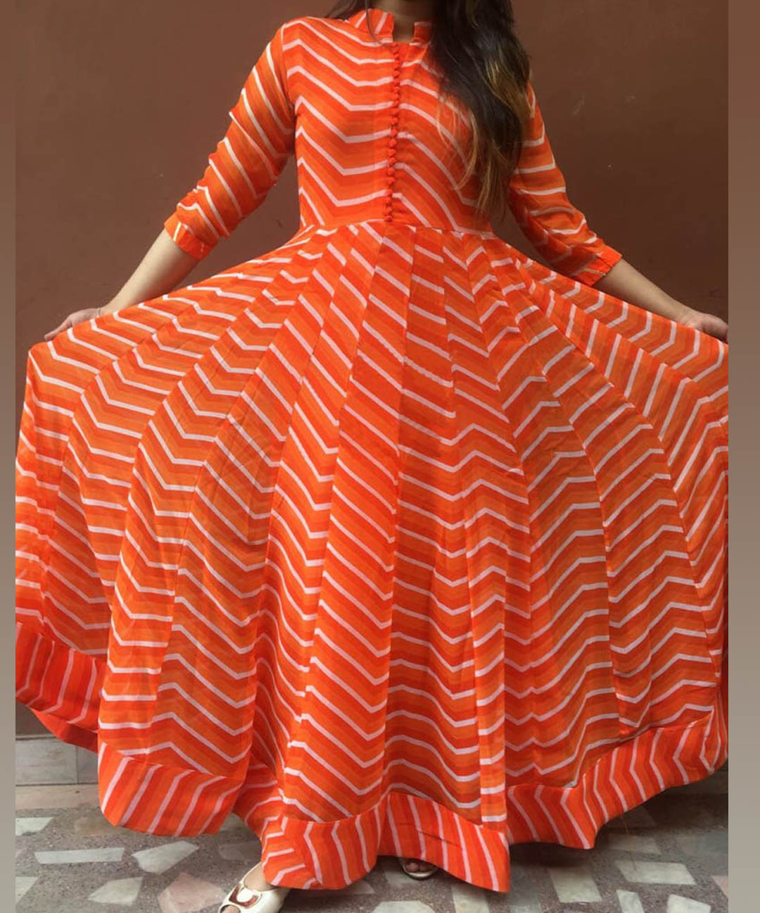 Indo western gown pattern on sale