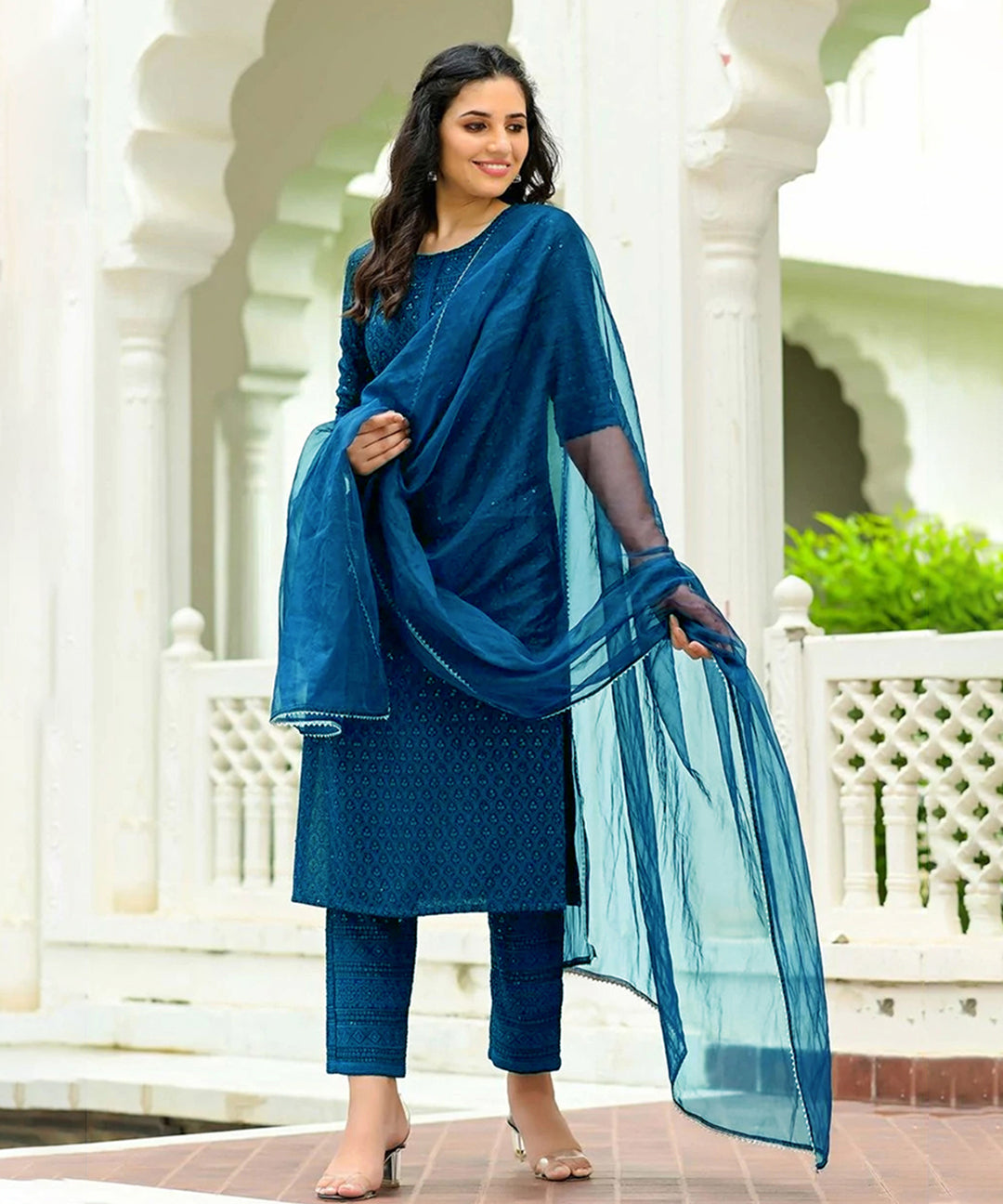 churidar shawl model