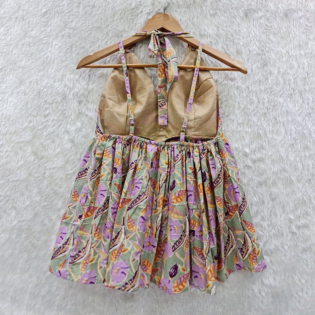Dress Up or Down: The Must-Have Floral Halter Padded Top