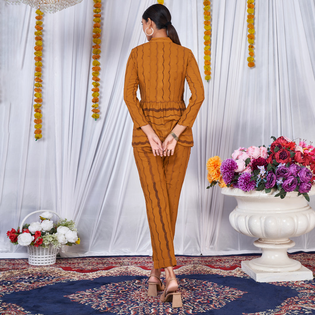 The Dainty Delilah co-ord set featuring a coordinated top and bottoms with delicate detailing.