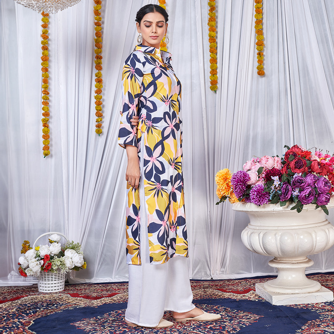 Yellow Floral Printed Co-Ord Set